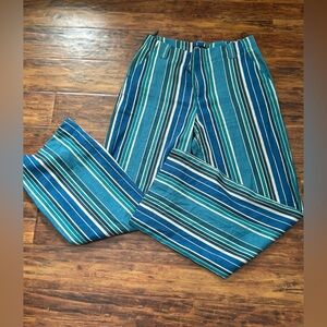 Zara striped trousers. Medium